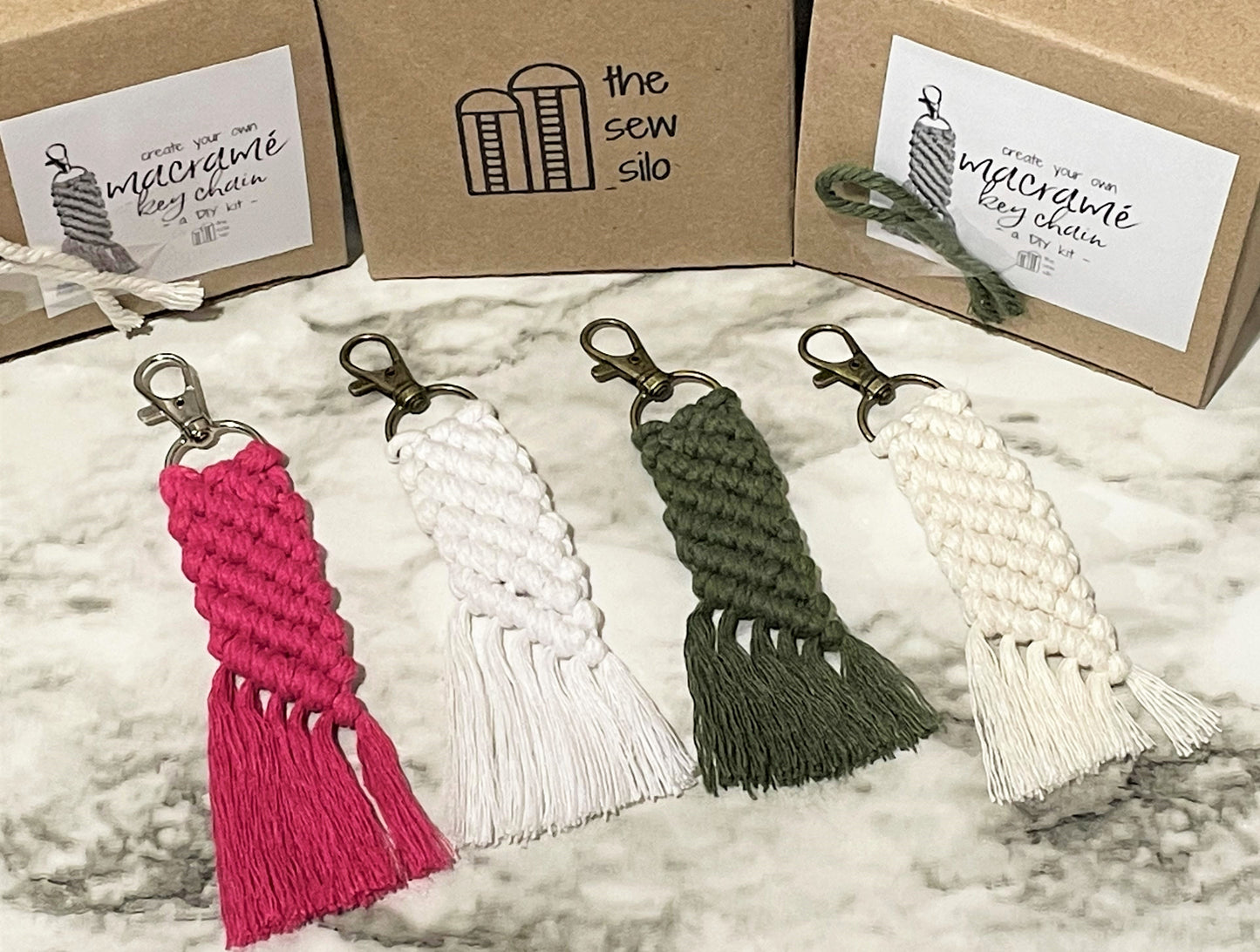 DIY Macrame Keychain Kit