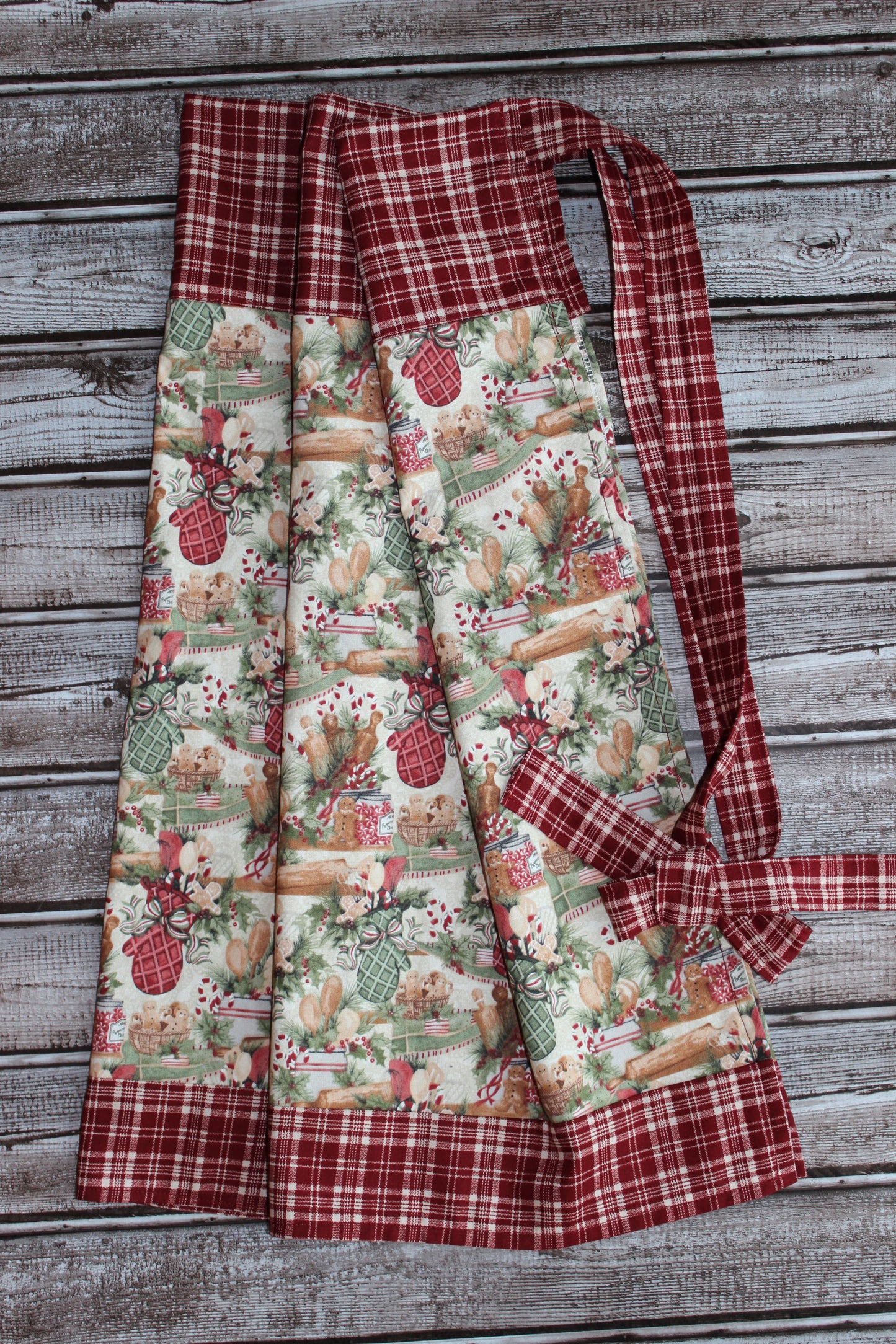 Adult Christmas Kitchen Bistro Style Apron