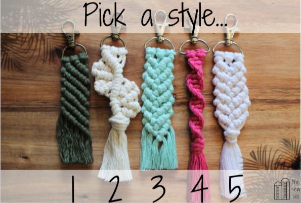 Macrame Key Chains | Design Your Own