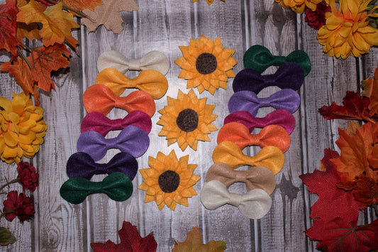 Felt Bow Tie Hair Clips