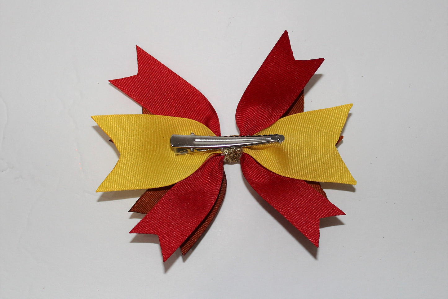 6" Spike Football Cheer Bow