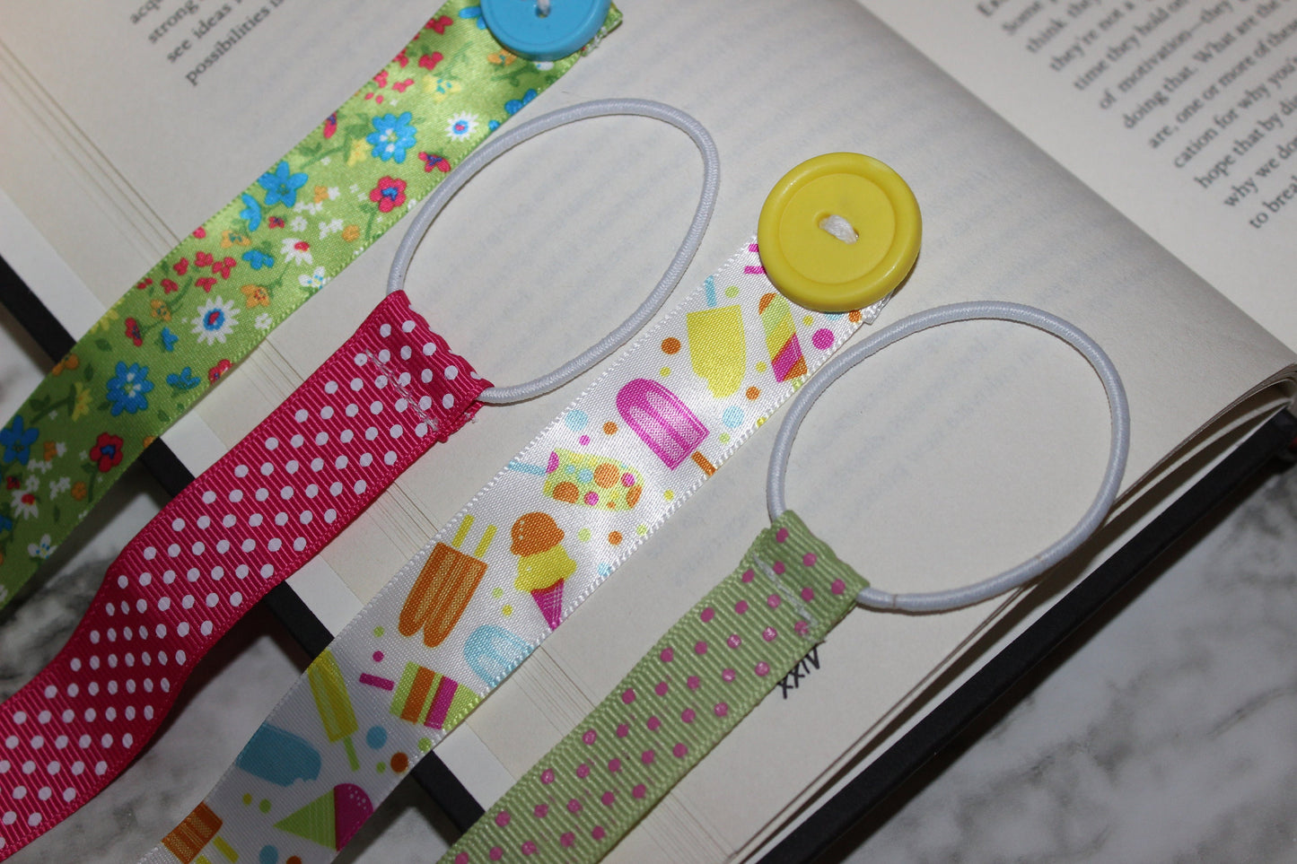 Ribbon Bookmarks | Elastic Bookmark