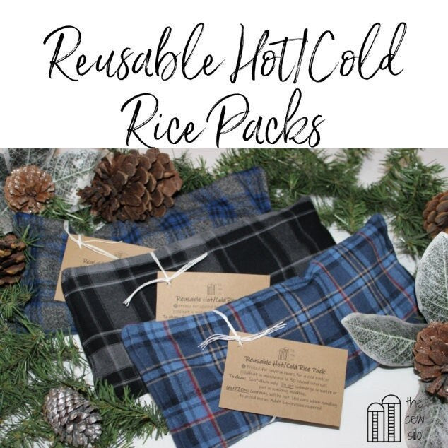 Reusable Rice Hot Cold Packs | Essential Oil Rice Pack