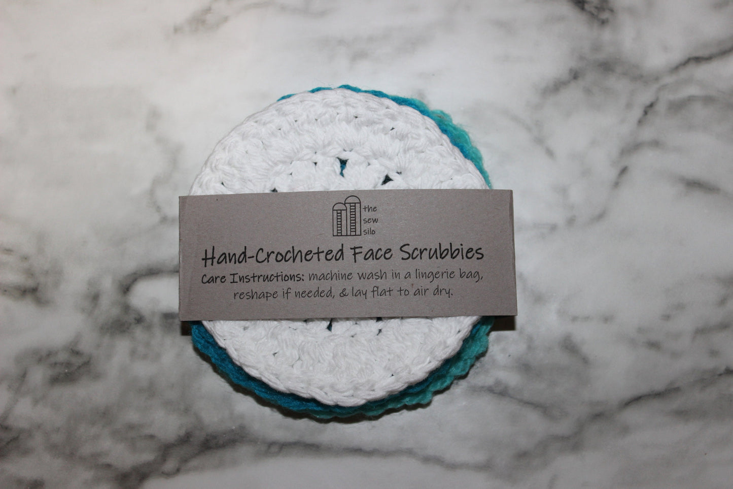 Reusable, Hand-Crocheted Rounds | Face Scrubbies | Dish Scrubbers | Set of 3