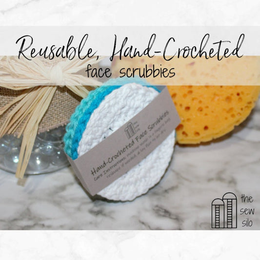 Reusable, Hand-Crocheted Rounds | Face Scrubbies | Dish Scrubbers | Set of 3