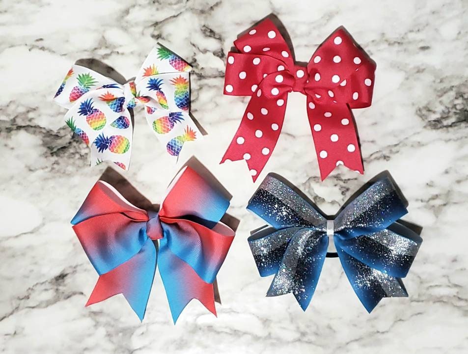 6" Large Cheer Hair Bow